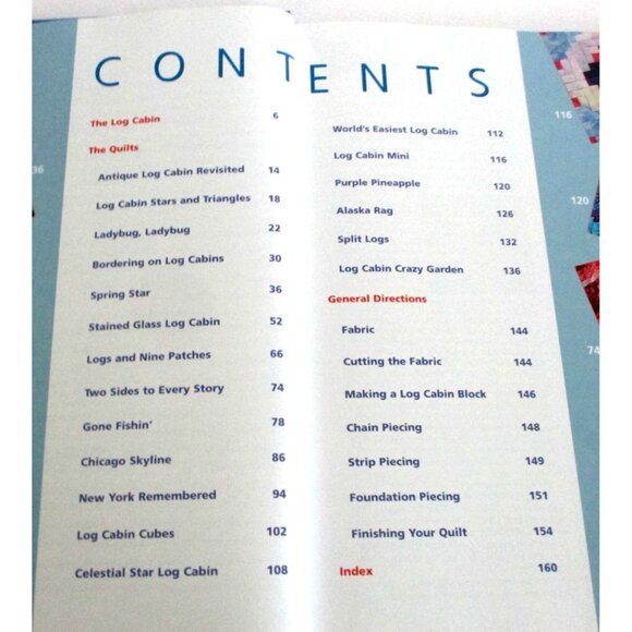 Log Cabin Quilts Quilting Book by Rita Weis and Linda Causee - Quilt Patterns - - Picture 3 of 3